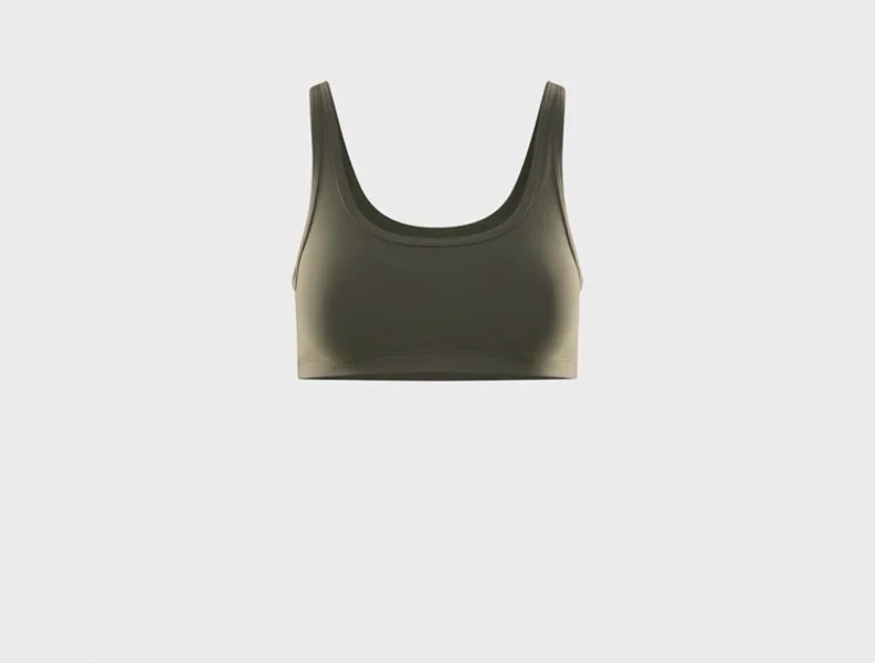 BUTTER Mini Bra Top - A/B Cup - DARK OLIVE