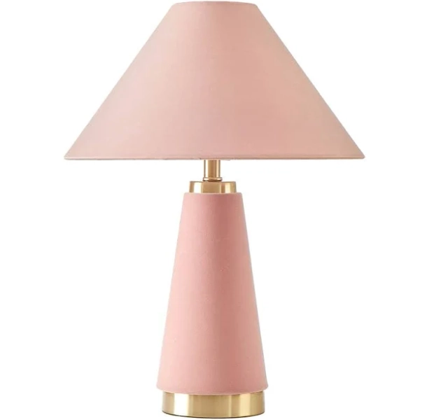 Drew Barrymore Beautiful Rose Pink Velvet Table Lamp