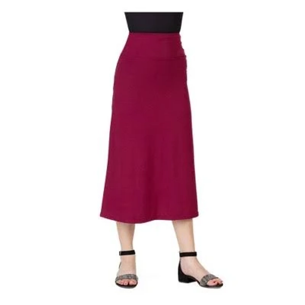 24Seven Comfort Apparel Girls' Elastic Waistline Maxi Skirt