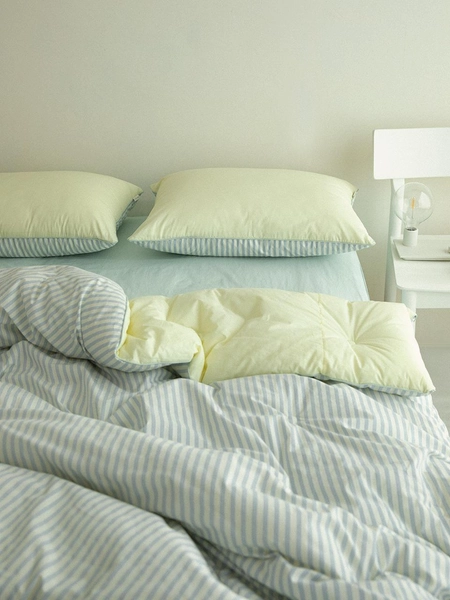 Mati Stripe Cotton Quilted Comforter 2colors