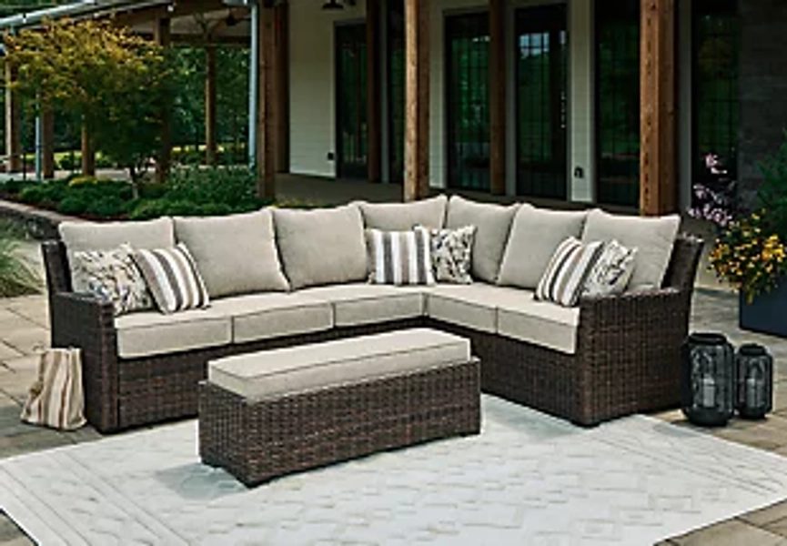 Brook Ranch 3-Piece Outdoor Sectional Set
