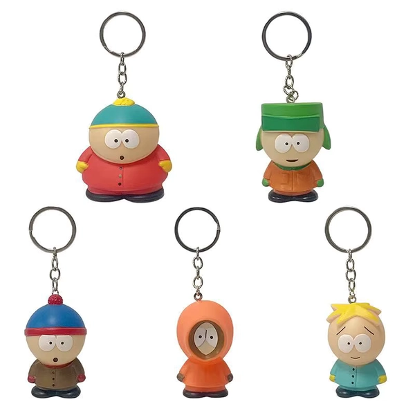 5pcs/set Cartoon South Park Kyle Broflovski Keychain Doll Pendant Kenny Bag Car Key Ring Ornament Accessories Xmas Gift - AliExpress 