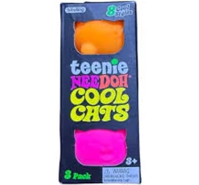 Teenie NeeDoh Cool Cats 3 Pack – Assorted Styles