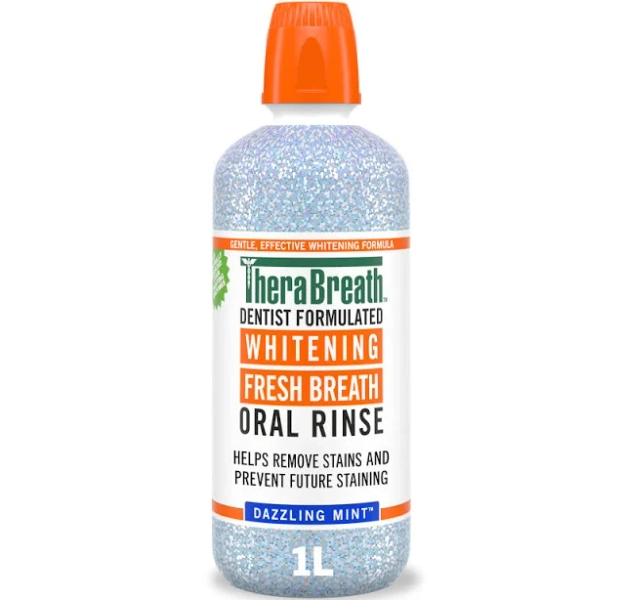 TheraBreath Whitening Mouthwash Dazzling Mint
