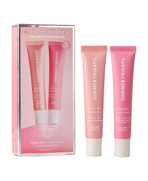 Summer Fridays Sweet Pink Lip Butter Balm Birthday Duo