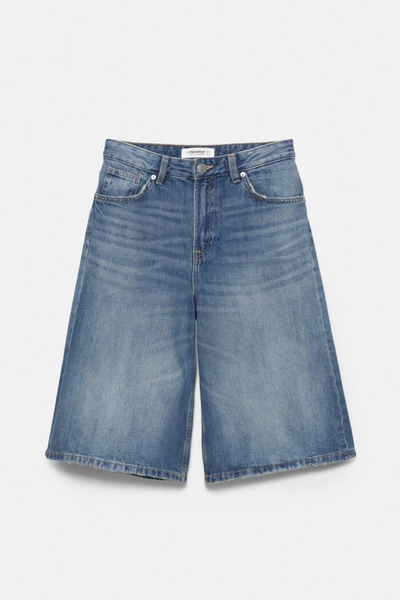 Low-rise denim jorts – PULL&BEAR United States | 2026 New Collection | Pull and Bear