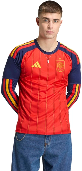 adidas Adult Spain 2026 Home Long Sleeve Replica Jersey