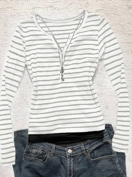 SHEIN Women's Casual Long Sleeve T-Shirt