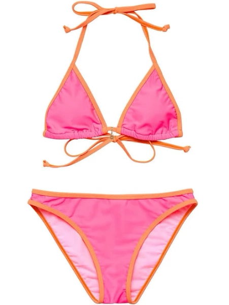 Snapper Rock Girls' Sunset Sorbet Triangle Bikini Set