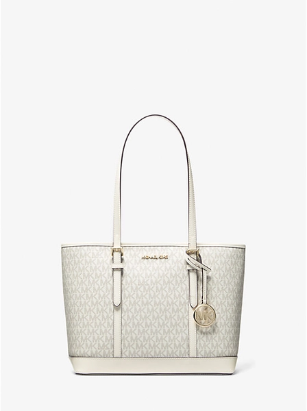 Jet Set Travel Small Logo Top-Zip Tote Bag