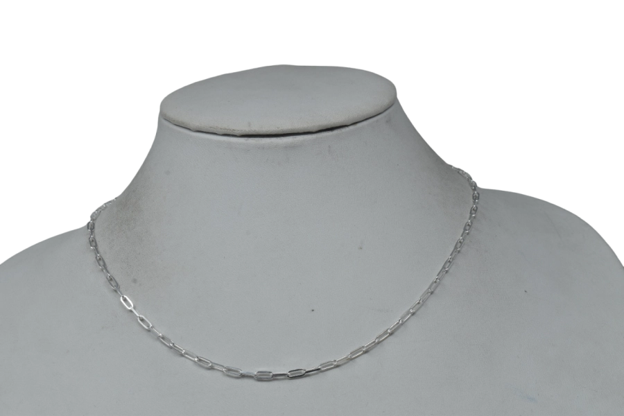 16" Sterling Silver Paperclip Chain