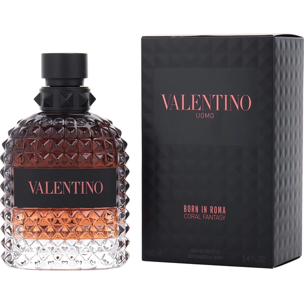 Valentino Uomo Born In Roma Coral Fantasy Eau De Toilette Spray 3.4 oz