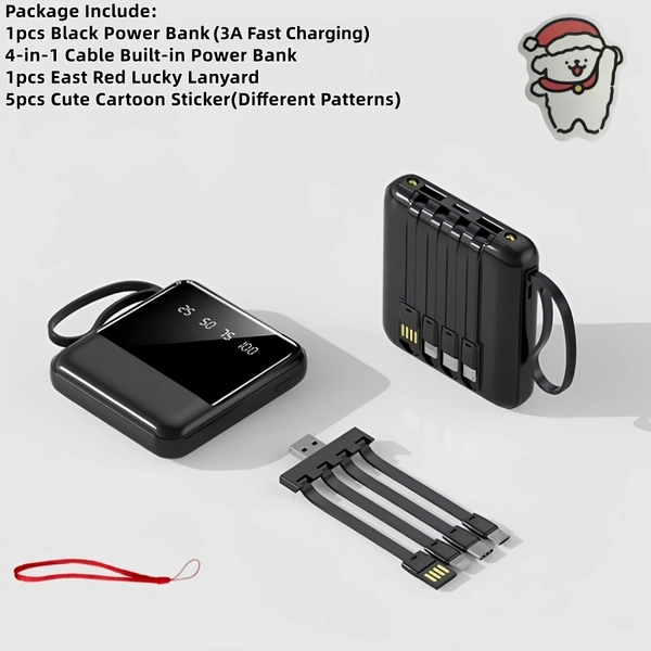 stylish compact 10 000mah portable power bank features fast - Temu