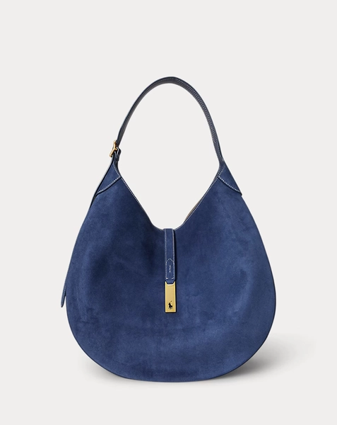 Borsa Shoulder Polo ID grande camoscio