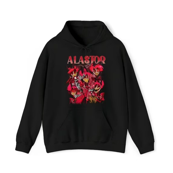 Alastor Inspired Cartoon Shirt, Animated Series Fan Shirt, Character Design Movie Shirt, Unisex Graphic Shirt with Fast Delivery-TH3458