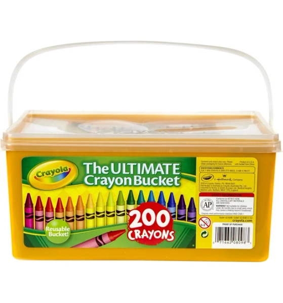 Crayola Ultimate Crayon Bucket 200 Crayons