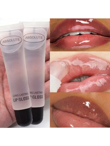Buy One Get One Free Crystal Clear Moisturizing Lip Gloss 2-In-1 - Intense Hydration, Line-Softening Primer, High-Shine Finish - Luxurious Lip Care Set, -Double The Gloss, Double The Happiness For Women And Girls
