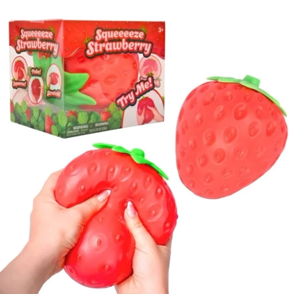 Giant squeezy Strawberry toy for Kids & Adults Jumbo Squishy Realistic Slow Rising Food Fidget toy for Stress Relief & Anxiety Relaxation 2026