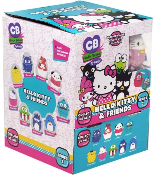 Sanrio Hello Kitty & Friends Glitter Cutie Beans Plush Series 2 3-Inch Mystery Box