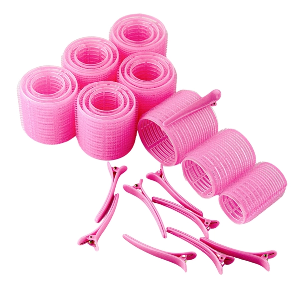 velcro hair rollers with large clips