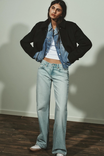 TRF WIDE LEG JEANS MIT NIEDRIGEM BUND