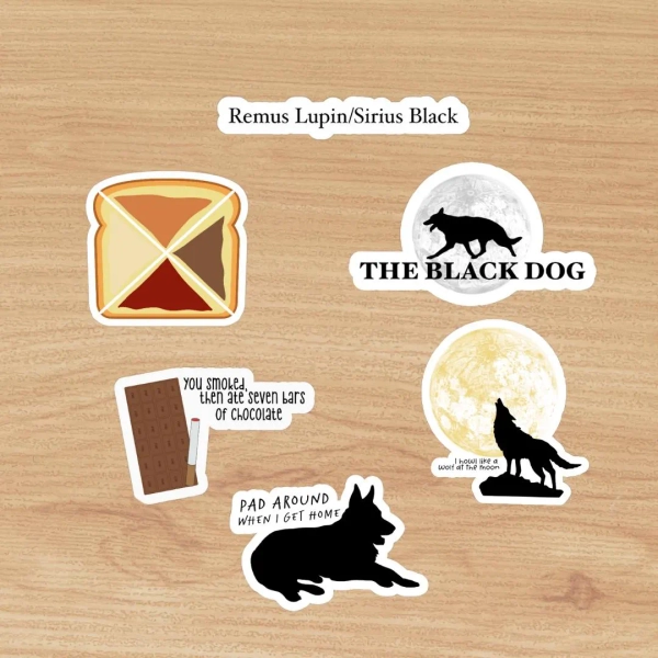 Wolfstar Stickers, Wolfstar Sticker Collection, Taylor Swift ttpd, Sirius x Remus, Marauders Era, Marauders Sticker Set, Taylor Swift lyrics