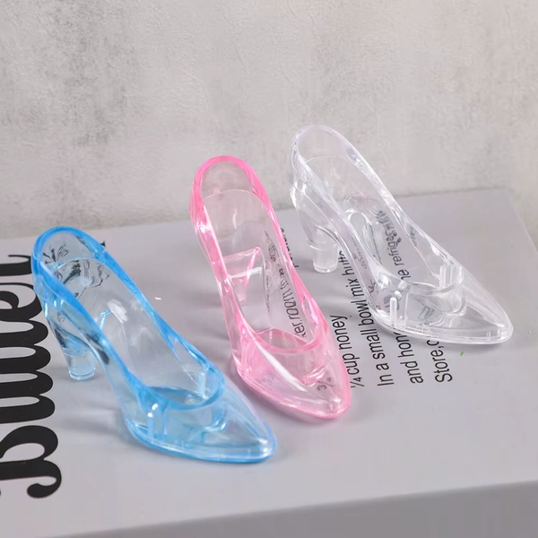 6Pcs Transparent Plastic Princess Crystal Shoes Candy Box High Heels Desktop Ornaments Baby Shower Wedding Birthday Party Decor - AliExpress 15