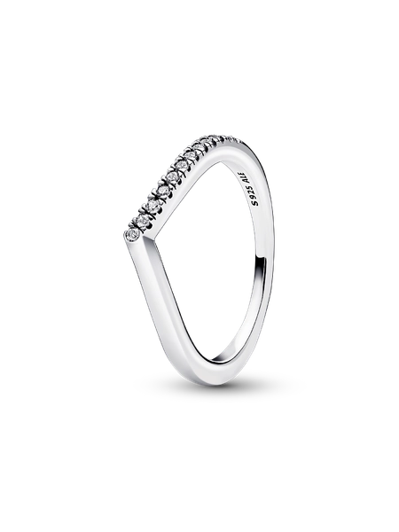 Pandora Timeless Wishbone Halb Funkelnder Ring
