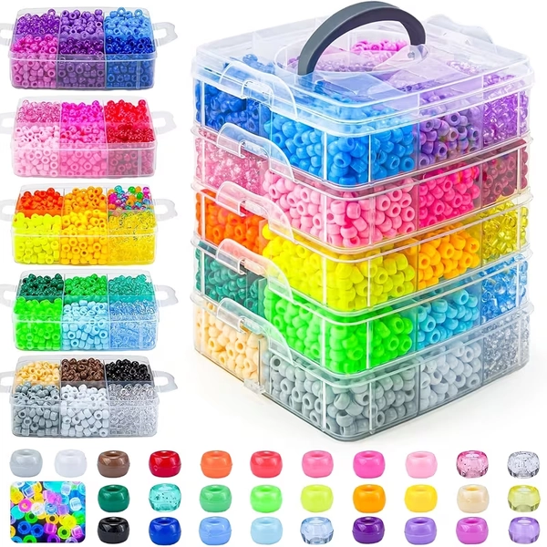 4500pcs macaron candy large hole pony beads suitable diy - Temu United Kingdom