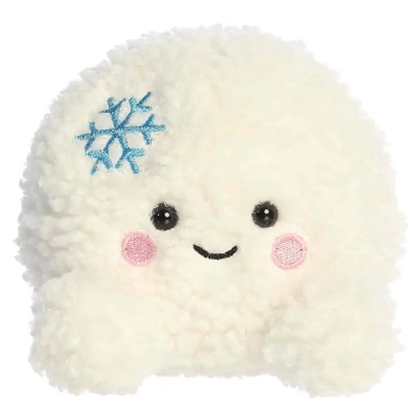 Aurora Mini Chuck Snowball Palm Pals Festive Stuffed Animal White 4.5"