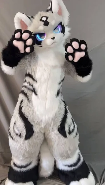 Mr. White Snow Leopard Fursuit