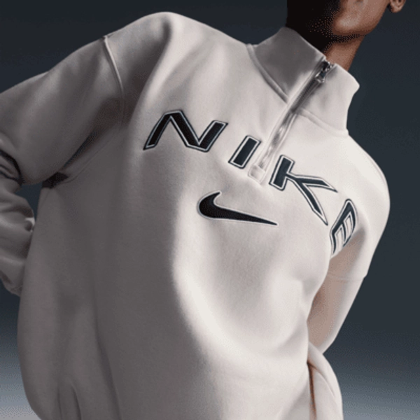 Nike Sportswear Phoenix Fleece Women's Oversized 1/4-Zip Logo Top