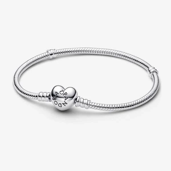 Pandora Sterling Silver Heart Clasp Bracelet
