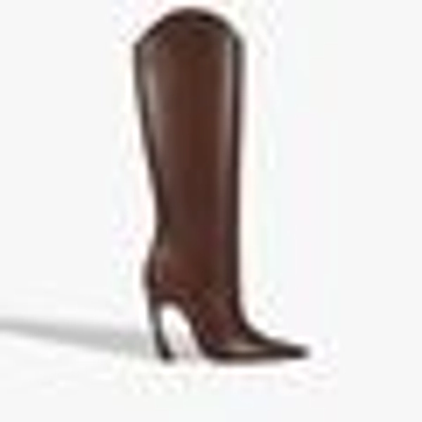 MARYANN UP CURVE LEATHER BOOT