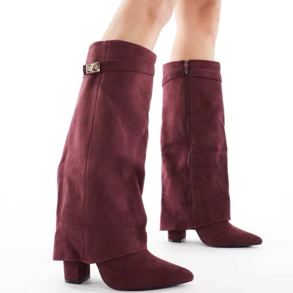 SEQWL Ranger Fold Over Knee Boots