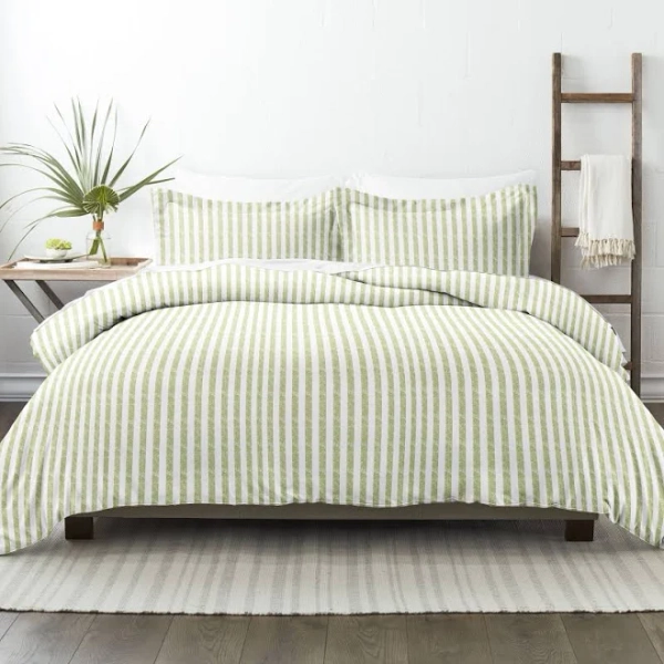 Home Collection Premium Ultra Soft Puffed Rugged Stripes Duvet Cover Set