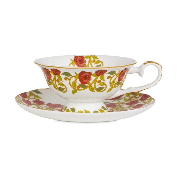 English Rose Tea Cup & Saucer | Whittard of Chelsea
