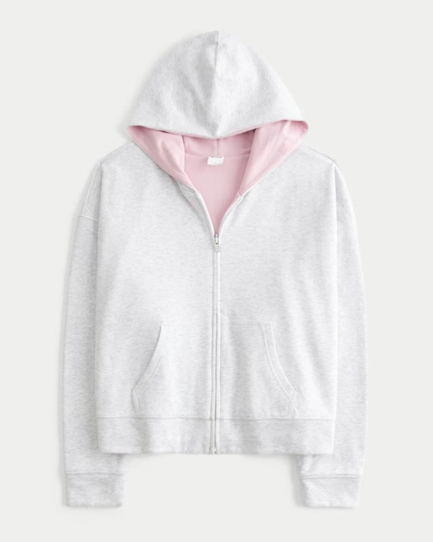 Hollister Feel Good Reversible Zip-Up Hoodie