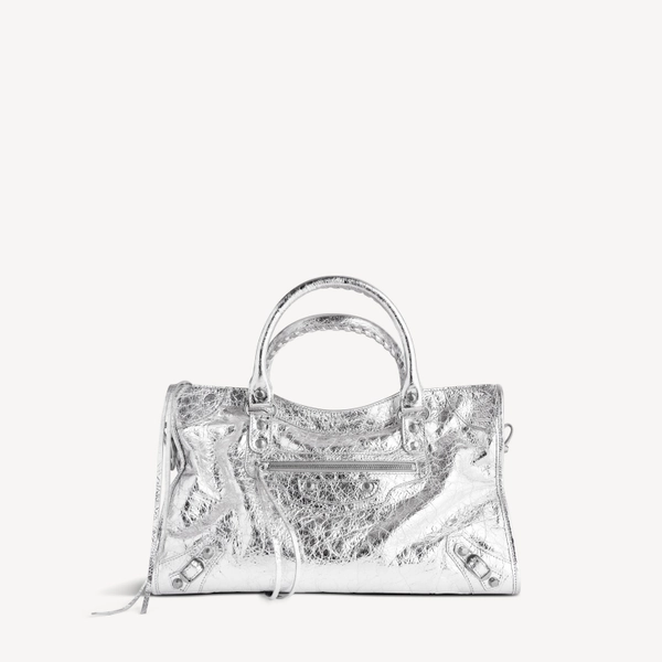 Women's Le City Bag Medium in Silver
