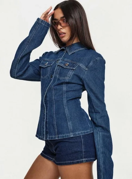 Rider Jacket | Blue Denim | Womens | Lioness