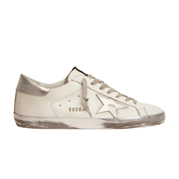 Buy Golden Goose Superstar 'White Silver Glitter' - GMF00101 F000314 80185 | GOAT