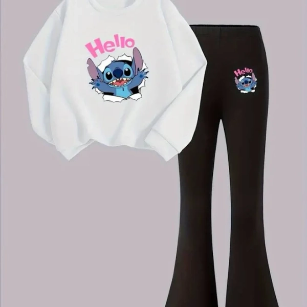 outfits girls girls Sweatshirt Flared Pants Set