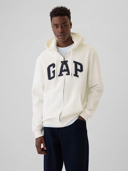 Gap Adult VintageSoft Arch Logo Full-Zip Hoodie