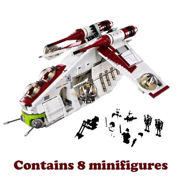 In Stock Star Plan Republic Dropship Gunship Building Blocks Bricks Toys For Children Christmas Gift - AliExpress 