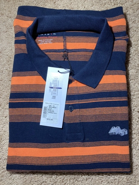 New AW23 Martine Rose Pulled Stretched Striped Polo Shirt MR