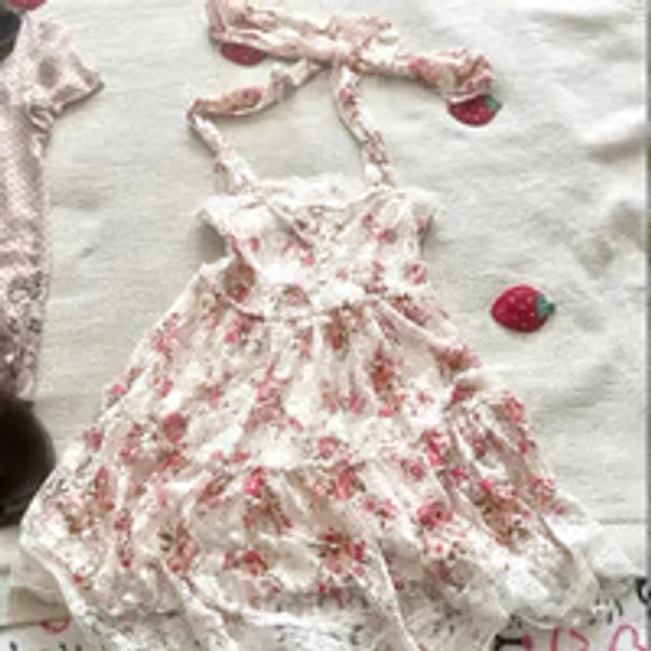 Dear My Love/Dearly Floral Halter Mini Dress