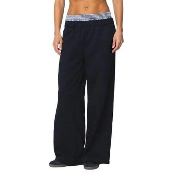 Edikted Women's Gingham Boxer Sweatpants
