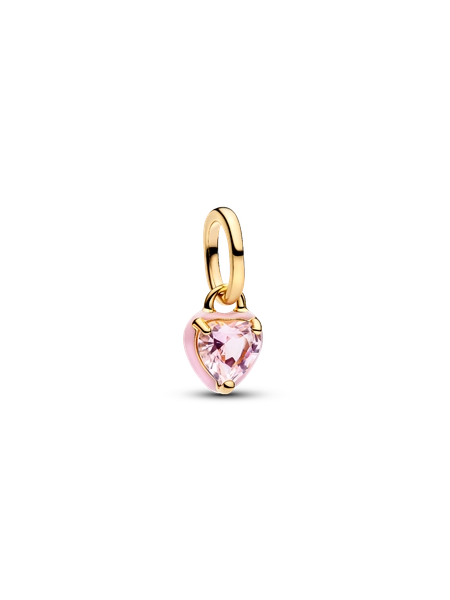Pink Chakra Heart Mini Dangle Charm