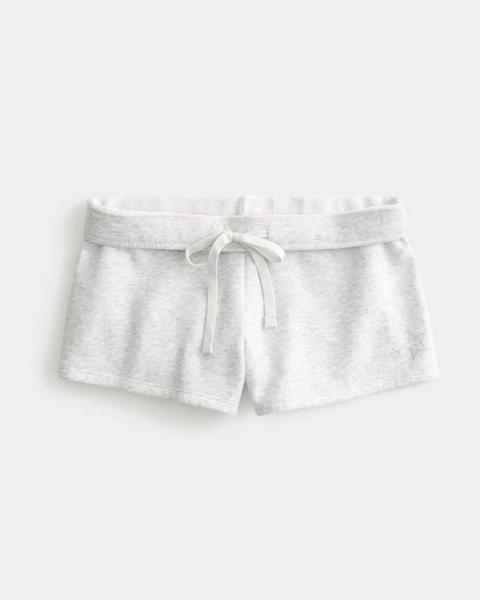 Star Graphic Fleece Mini Shorts
