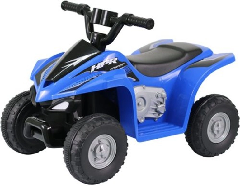 Hyper - Kids ATV 6V Ride On - 2MPH Max Speed - Foot Accelerator - 40 min Run Time - Rugged Wheels - UL Approved & Certified - Blue